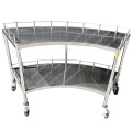 Hospital Fan Shaped Operation Apparatus Table Instrument Trolley